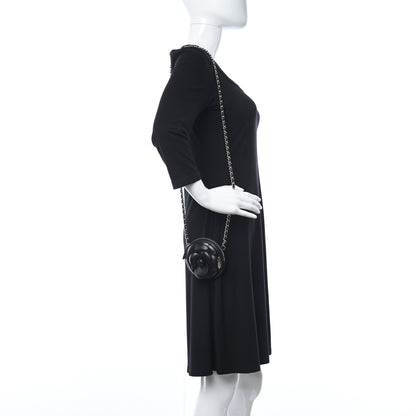 Chanel Lambskin Mini Camellia Bouquet Clutch With Chain Black 2 of 10