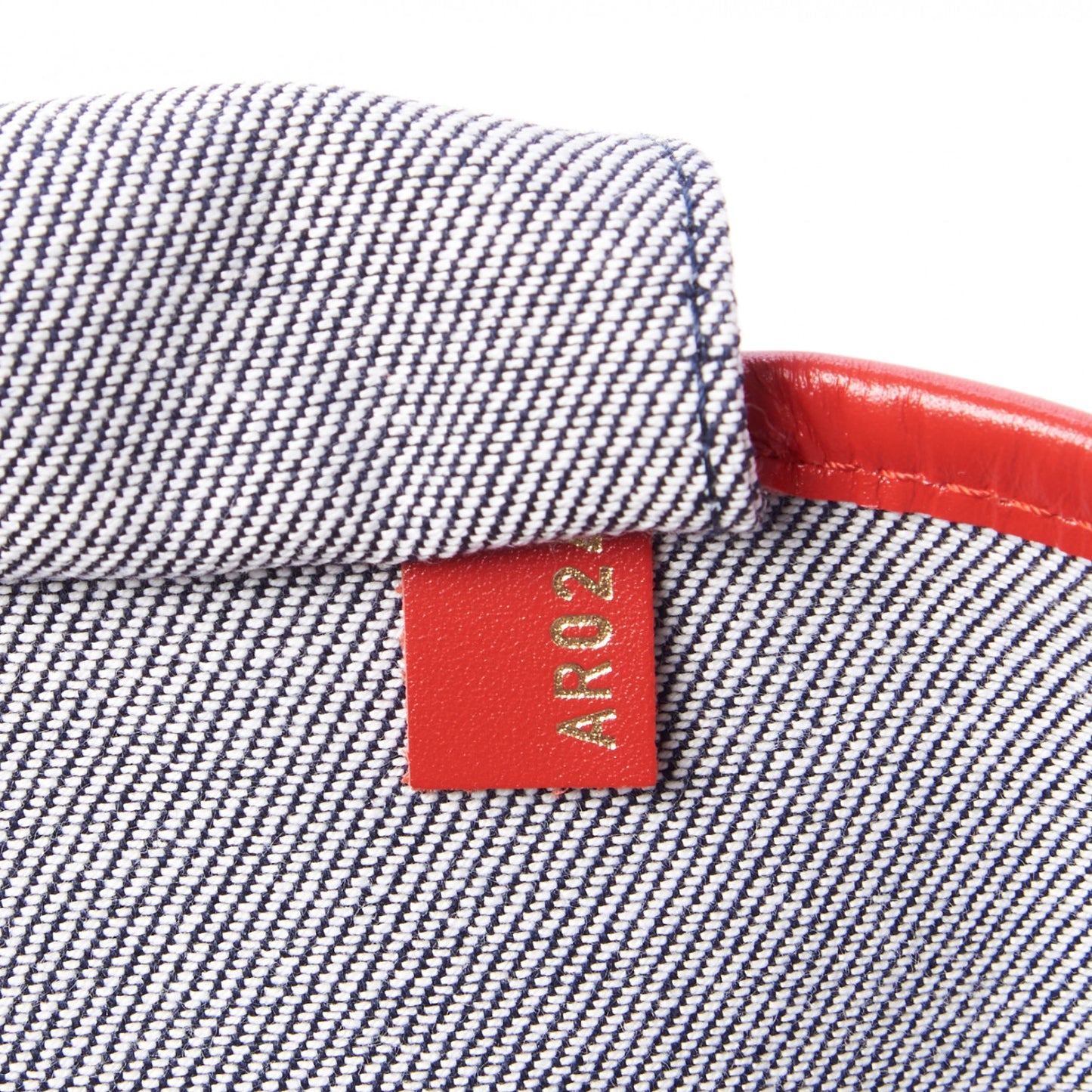 Denim Damier Monogram Patchwork Neverfull Blue Rouge