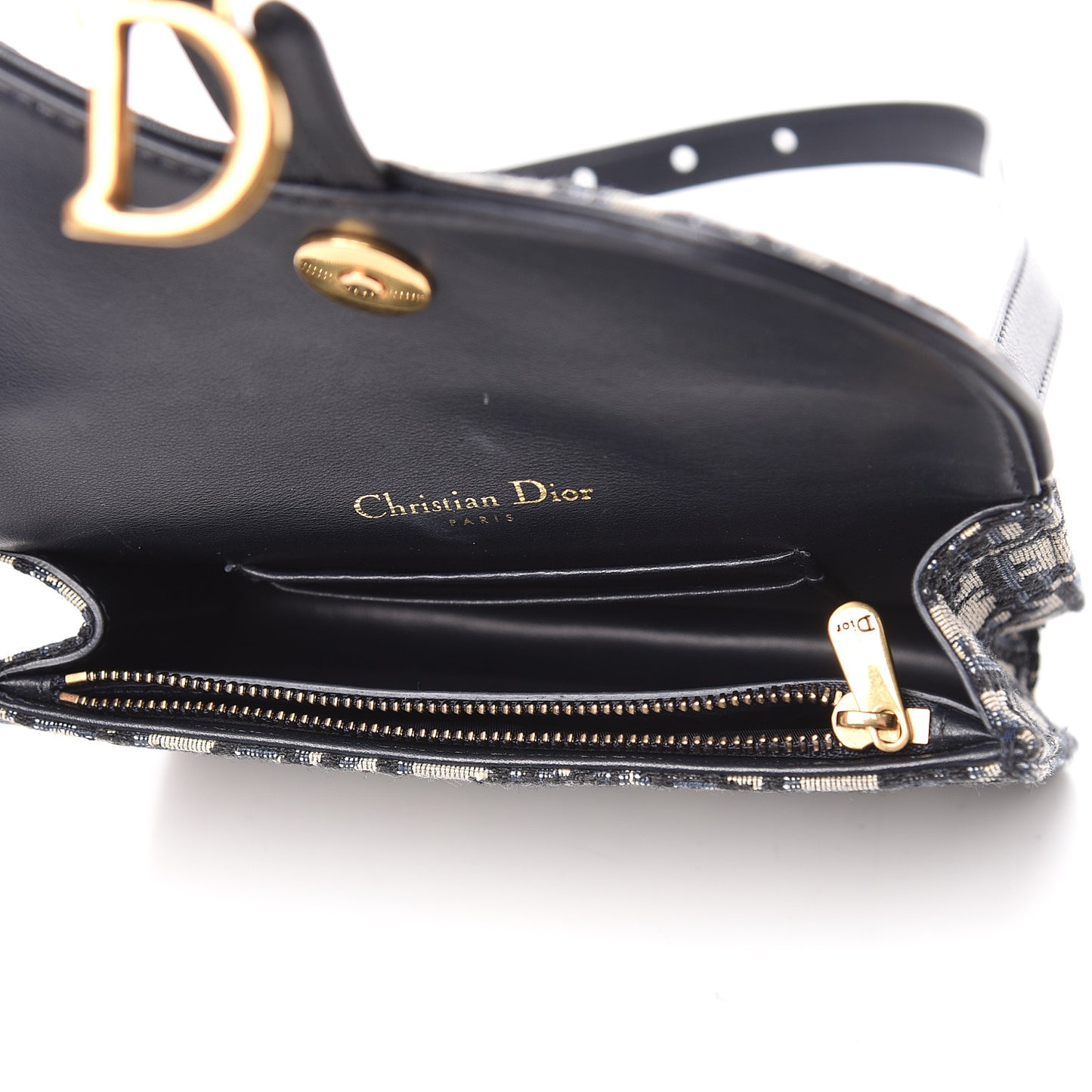 Oblique Saddle Belt Bag Blue