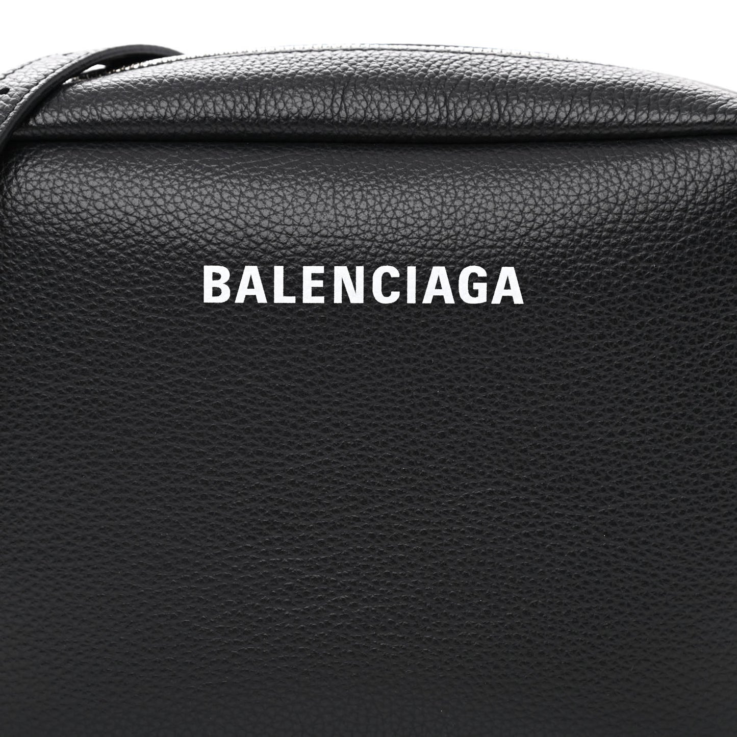 Calfskin Logo M Everyday Camera Bag Black