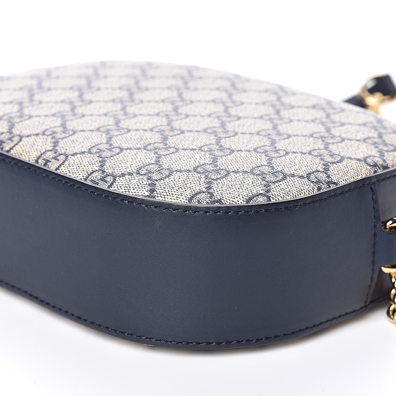 Gucci GG Supreme Monogram Mini Chain Shoulder Bag Beige Blue 9 of 12