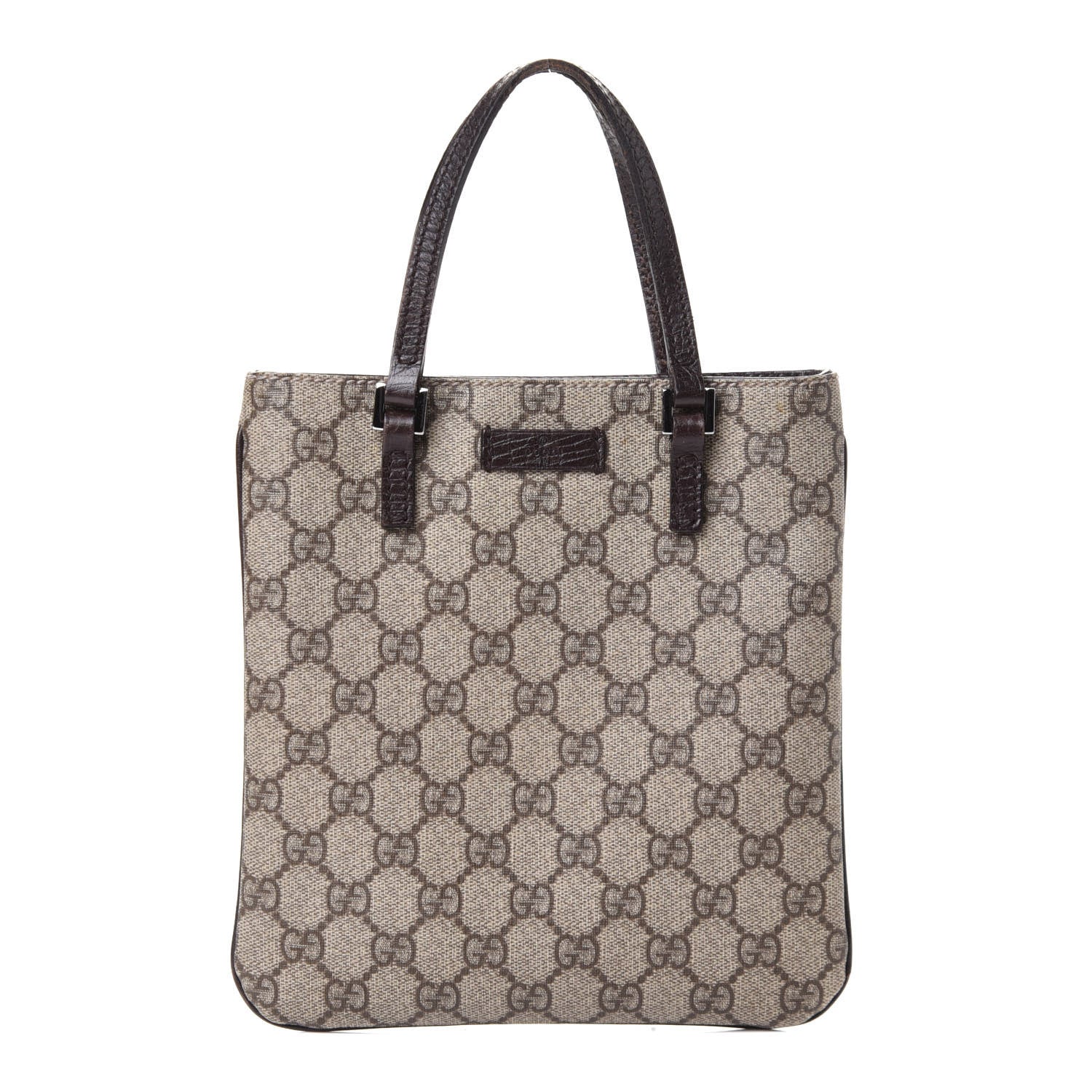 Gucci GG Supreme Monogram Mini Vertical Tote Dark Brown 1 of 4