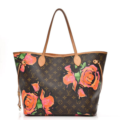 Louis Vuitton Monogram Roses Neverfull MM 1 of 14
