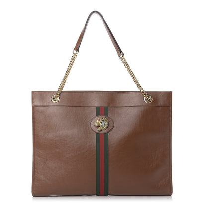 Gucci Calfskin Large Rajah Chain Tote Cuir 2 of 13