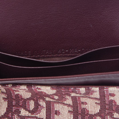 Christian Dior Oblique Saddle Card Holder Bordeaux 7 of 8