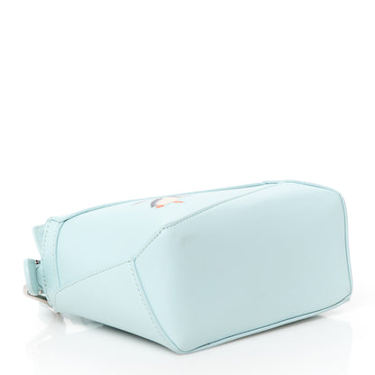 Loewe X SUNA FUJITA Shiny Calfskin Mini Penguin Puzzle Edge Bag Blue Iceberg 4 of 10