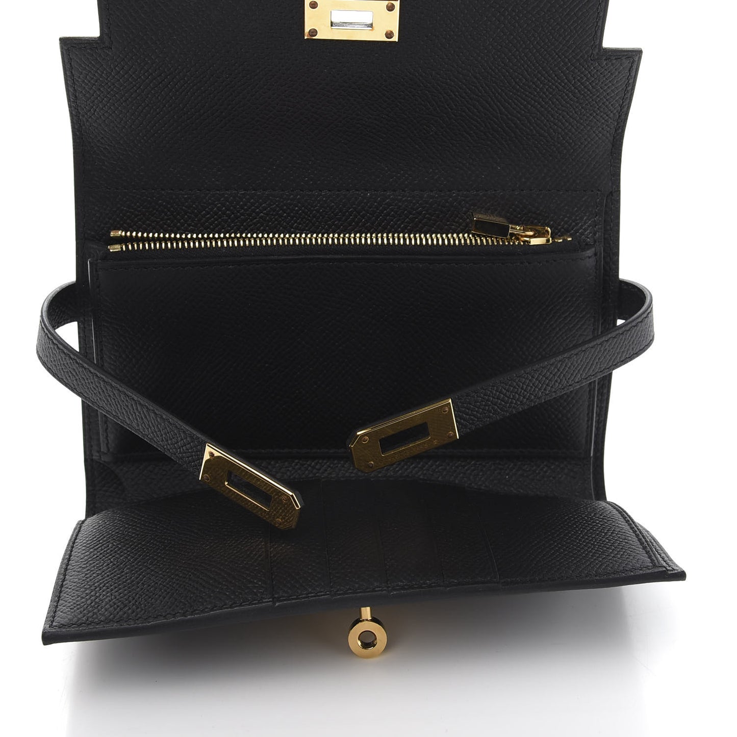 Epsom Medium Kelly Wallet Black