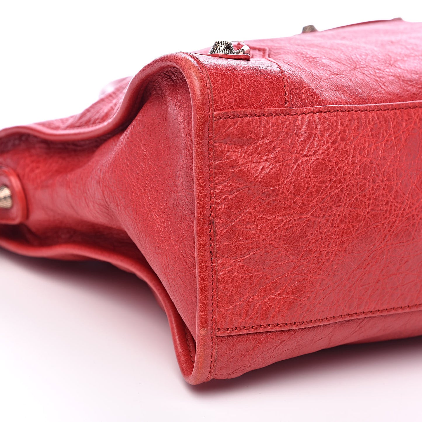 Agneau Giant 12 Rose Gold Hardware City Rouge Coquelicot