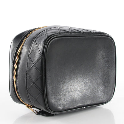 Chanel Lambskin Vanity Cosmetic Case Black 4 of 9