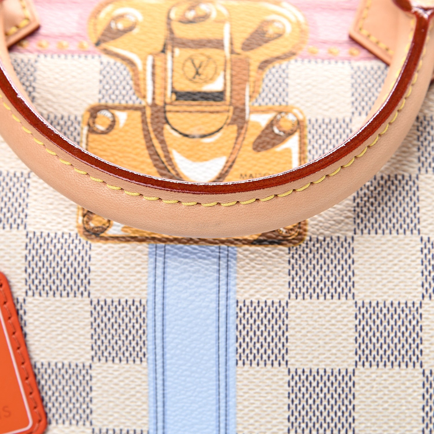 Louis Vuitton Damier Azur Summer Trunks Speedy Bandouliere 30 10 of 11