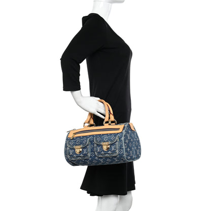 Louis Vuitton Monogram Denim Neo Speedy Blue 2 of 12