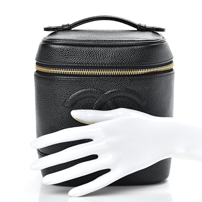 Chanel Caviar Cosmetic Vanity Bag Black 2 of 16