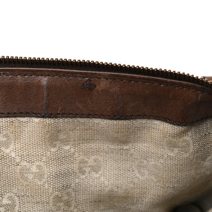 Gucci Calfskin Web Medium Rania Top Handle Bag Grey Field 18 of 46