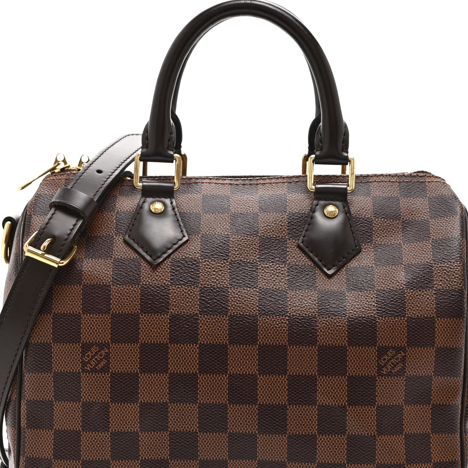 Louis Vuitton Damier Ebene Speedy Bandouliere 25 8 of 10