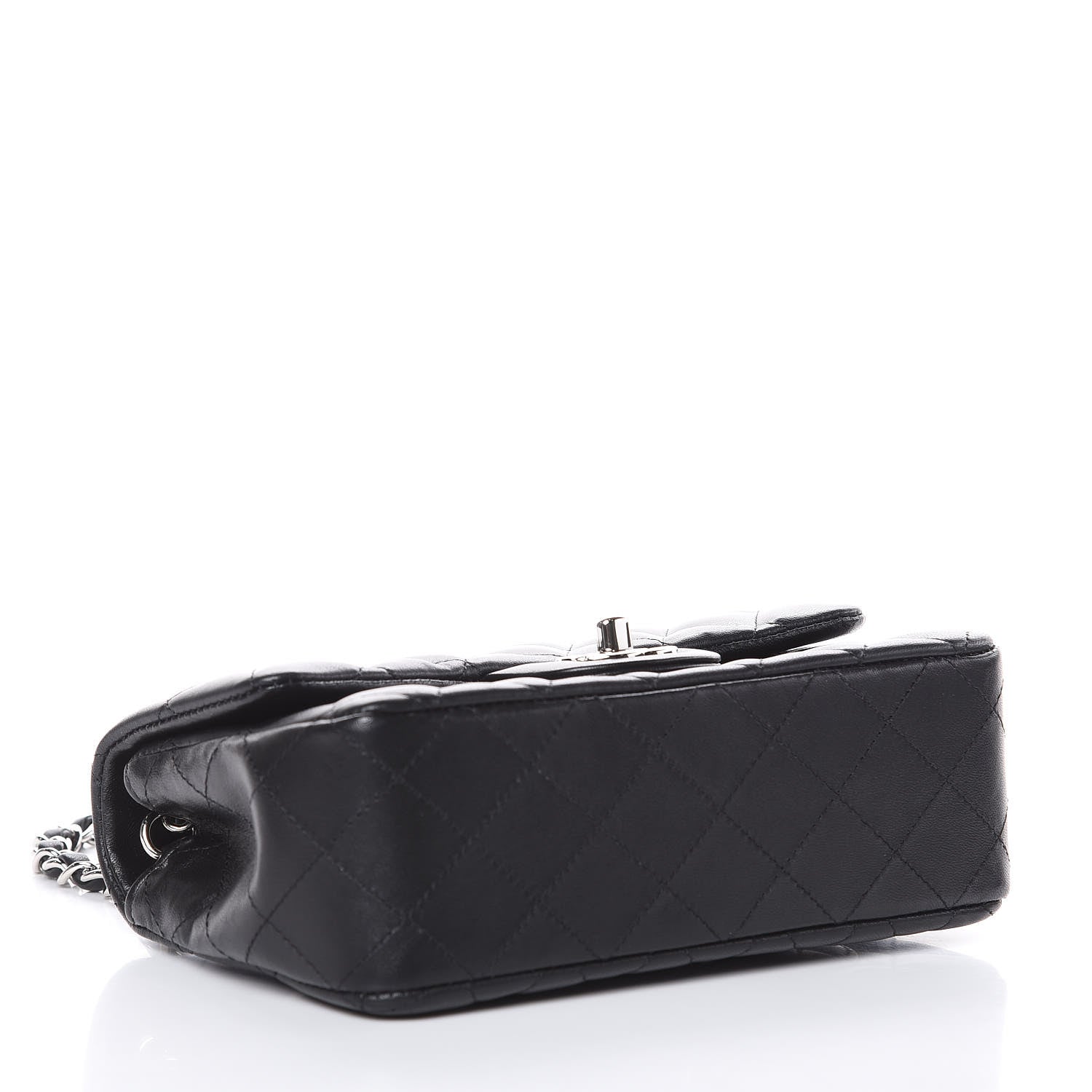 Chanel Lambskin Quilted Mini Rectangular Flap Black 4 of 10