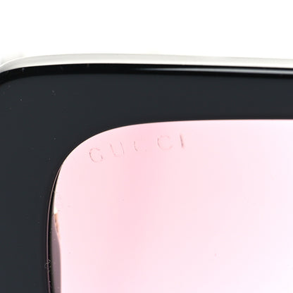 Gucci Crystal Square Frame GG Sunglasses GG0418S Black Pink 7 of 7