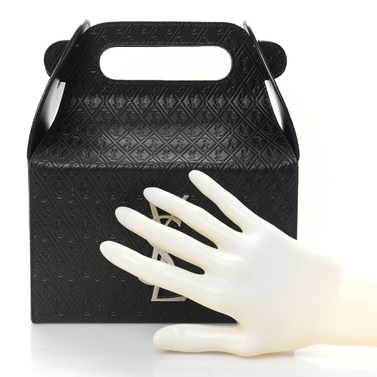 Calfskin Monogram Take Away Box Black