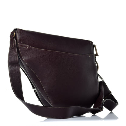 Christian Dior Calfskin Baudrier Saddle Bag Dark Brown 3 of 9