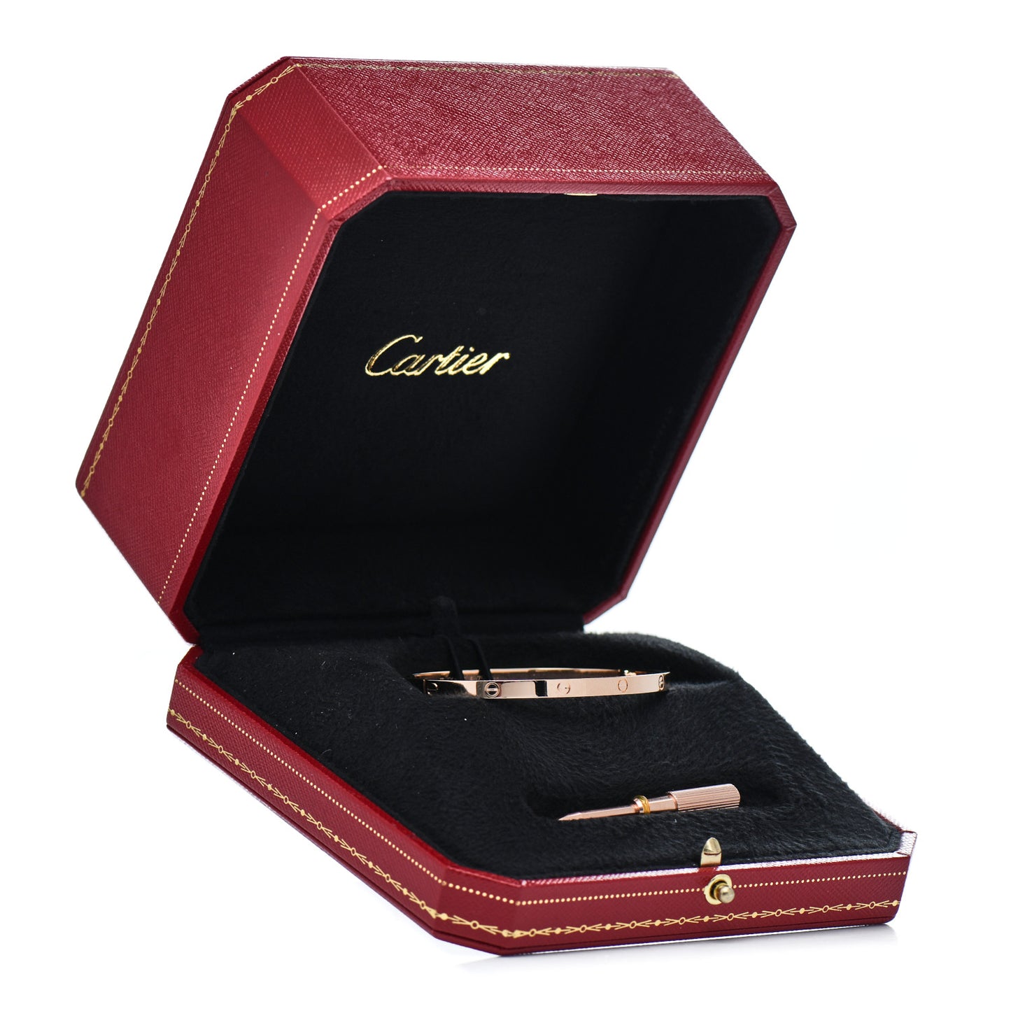 18K Pink Gold Small LOVE Bracelet 17