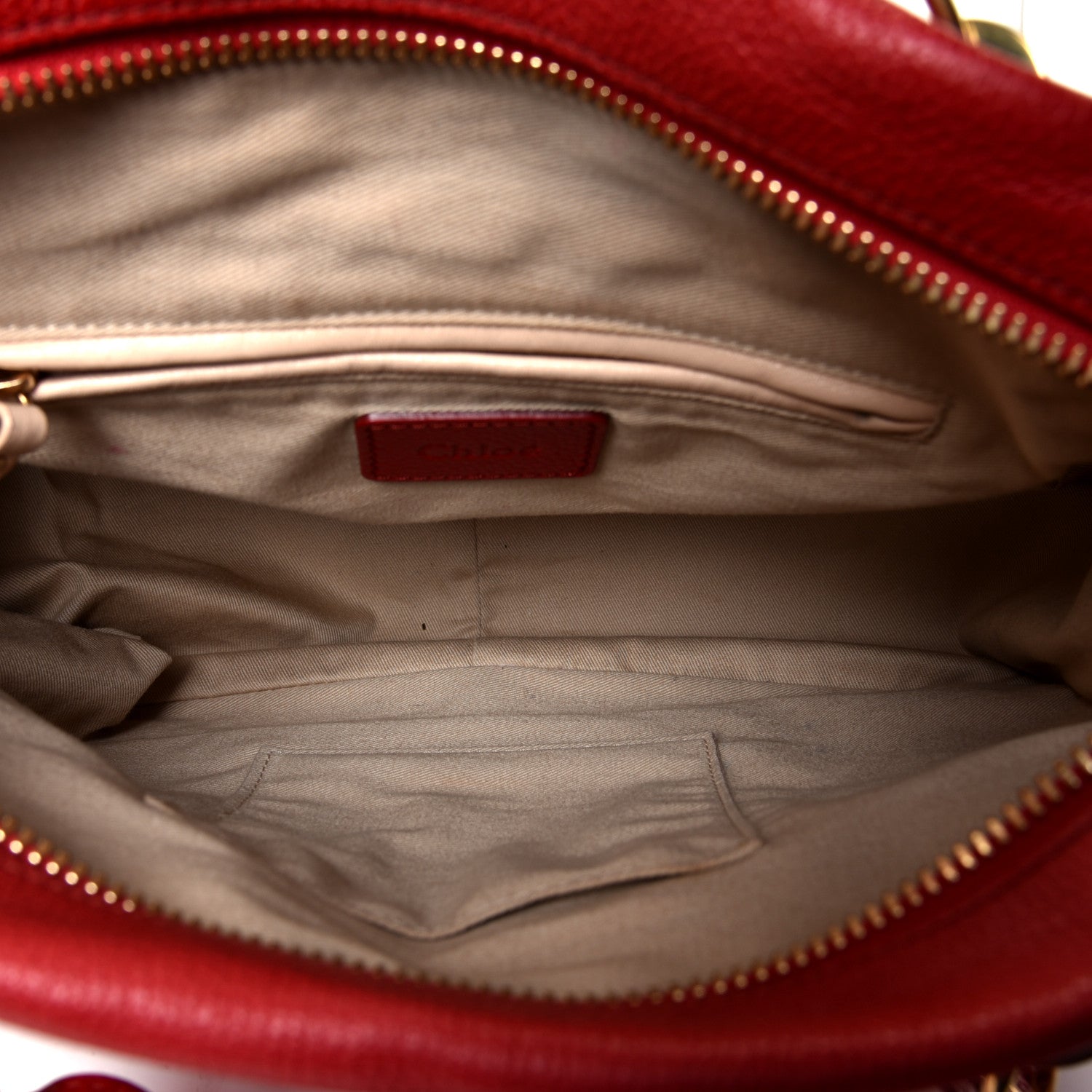 Chloe Calfskin Medium Paraty Peony Red 4 of 4