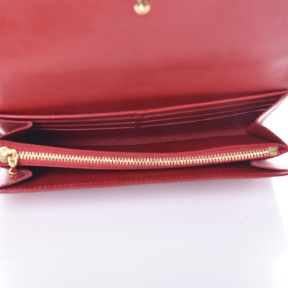 Louis Vuitton Vernis Rayures Sarah Wallet Pomme D'Amour 5 of 8
