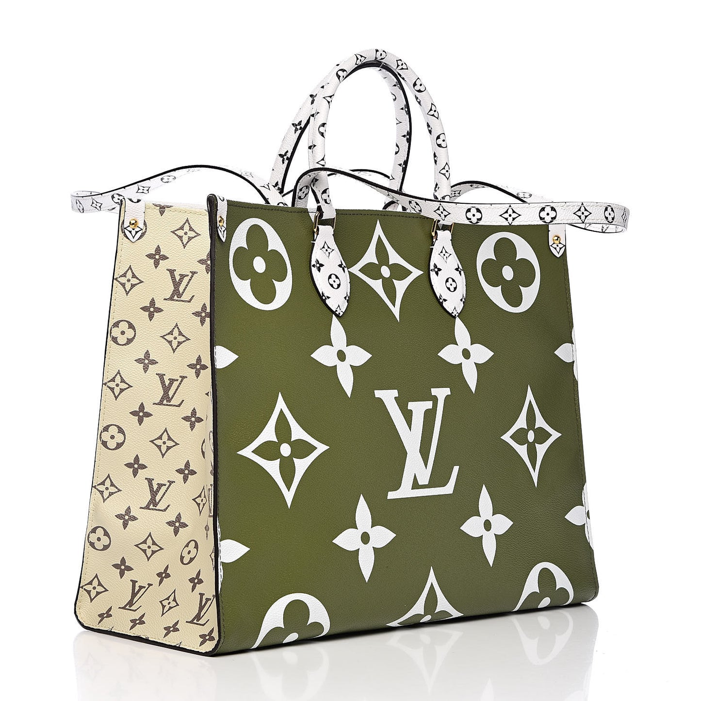 Monogram Giant Onthego GM Kaki Beige