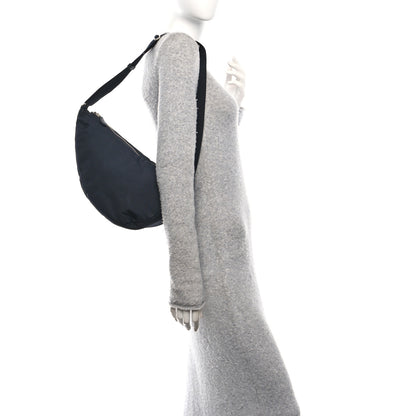 The Row Nylon Small Slouchy Banana Bag Black 2 of 11