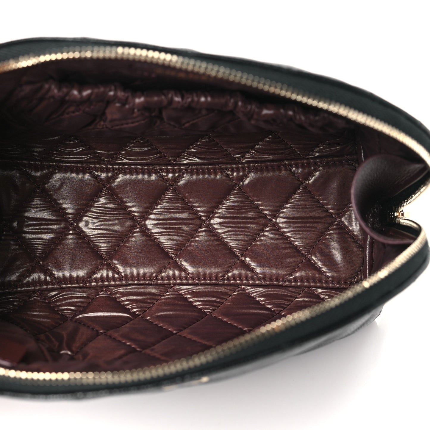 Caviar Quilted Medium Cosmetic Case Black