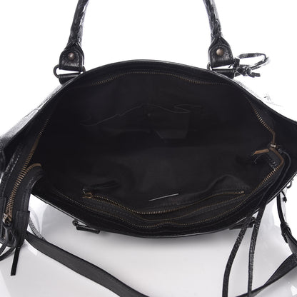 Balenciaga Agneau Arena Graffiti All Over Classic Hardware City Black White 6 of 11