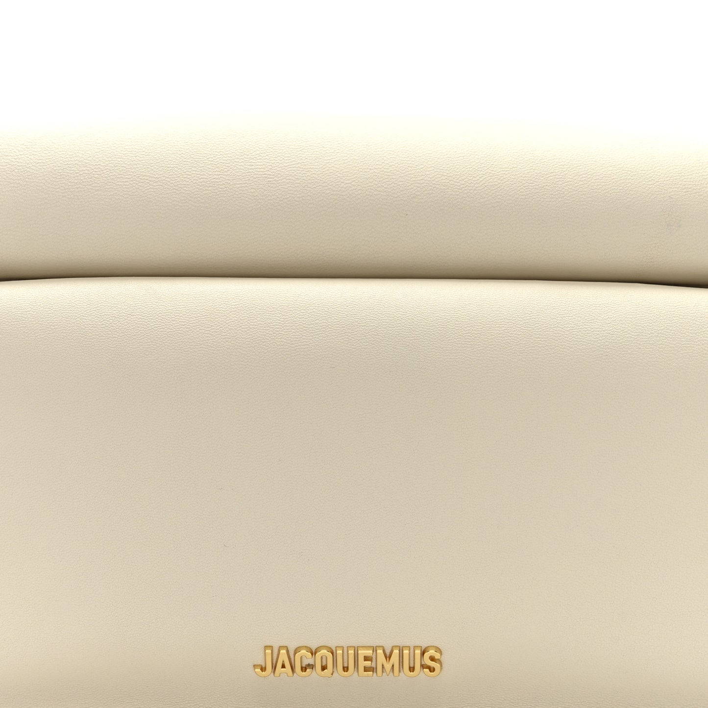 Smooth Calfskin La Pochette Rond Carre Light Ivory
