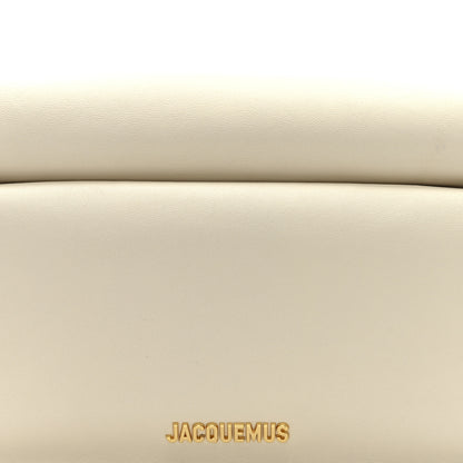 Jacquemus Smooth Calfskin La Pochette Rond Carre Light Ivory 7 of 9