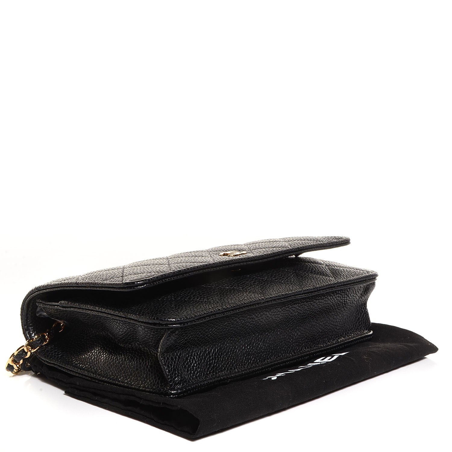 Chanel Caviar Quilted Wallet On Chain WOC Black 4 of 8
