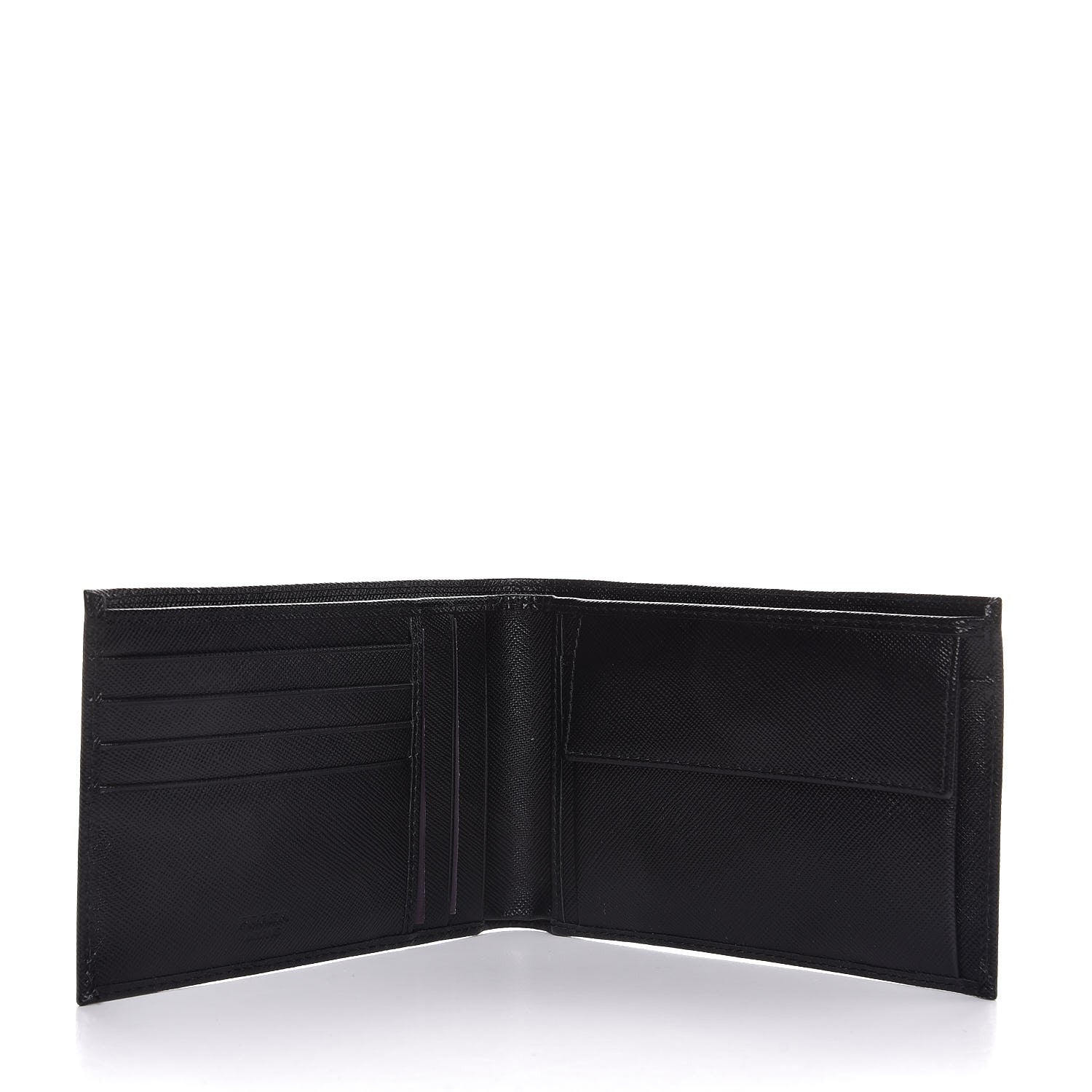 Prada Saffiano Bi-Fold Wallet Black 5 of 7