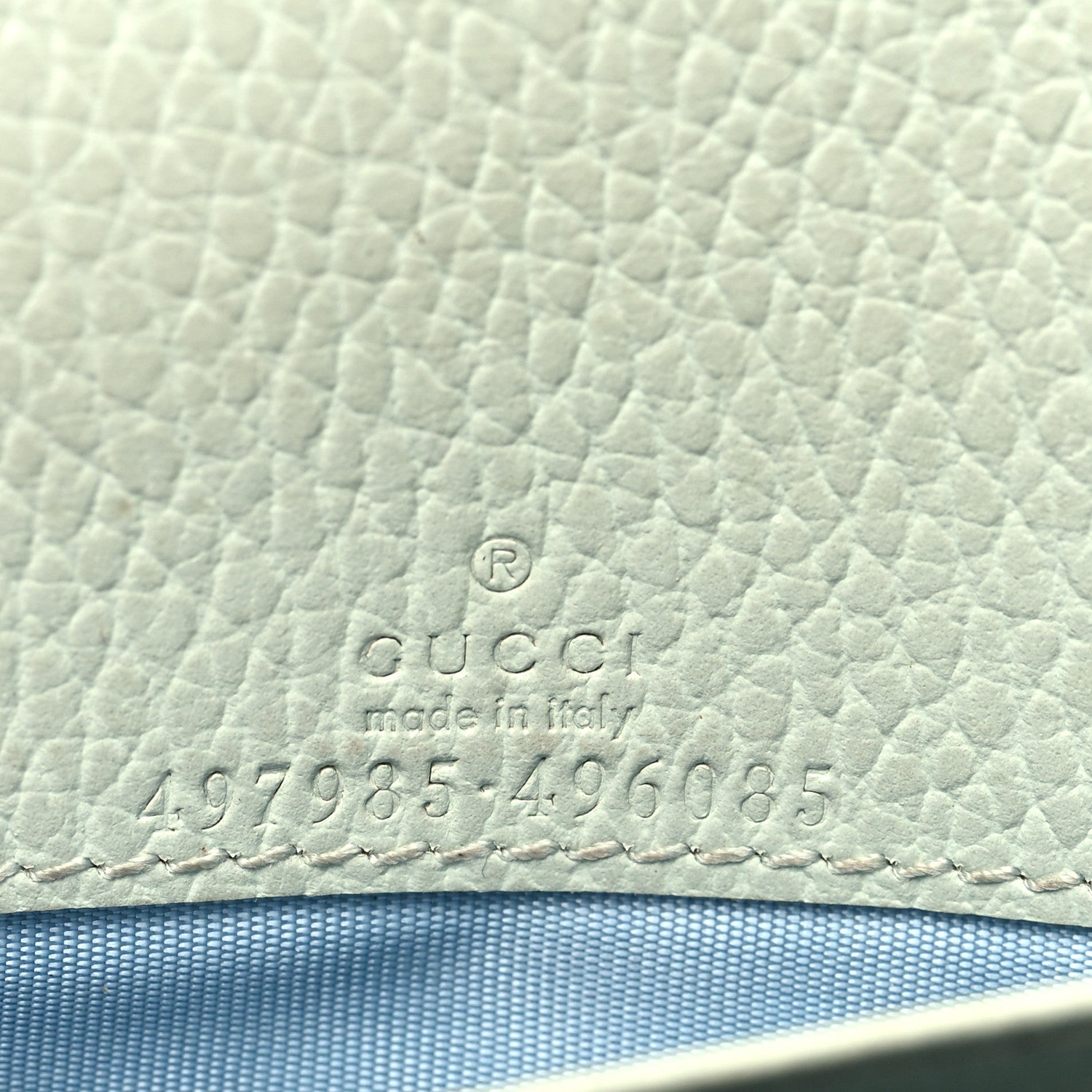 Gucci Dollar Calfskin Mini GG Marmont Chain Wallet Emerald Green Salvy Green 6 of 9