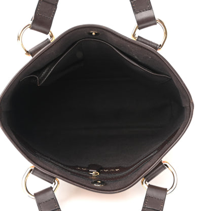 Burberry Haymarket Check Small Onslow Tote Chocolate 5 of 11