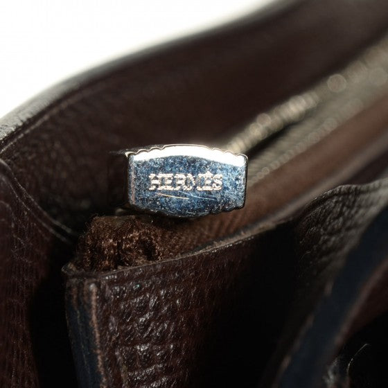 Hermes Epsom Kelly Longue Wallet Chocolate 15 of 30