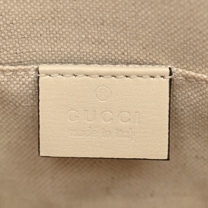 Gucci GG Supreme Monogram Azalea Calfskin Mini Horsebit 1955 Top Handle Bag Beige Ebony Mystic White 6 of 12