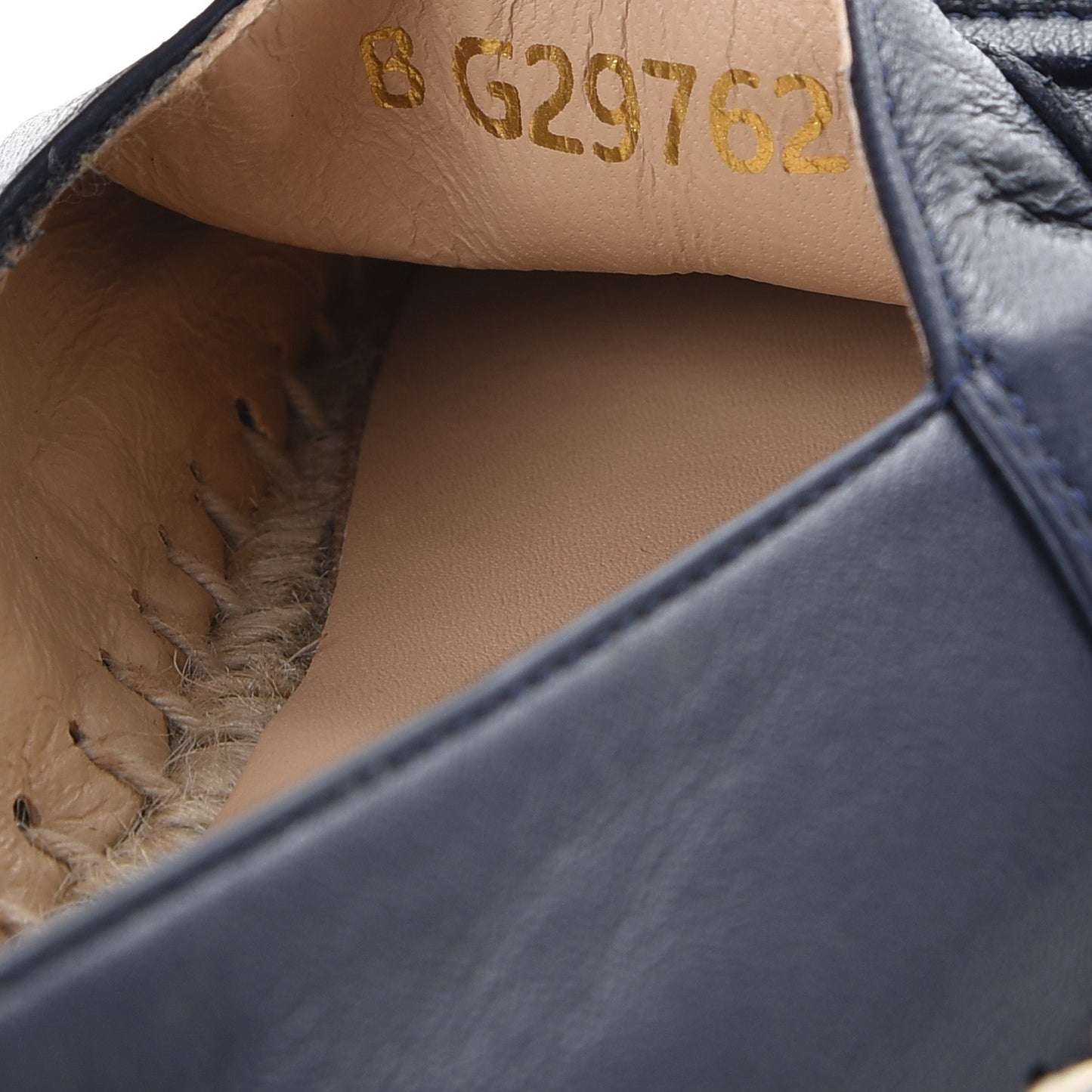 Lambskin CC Espadrilles 36 Navy Black