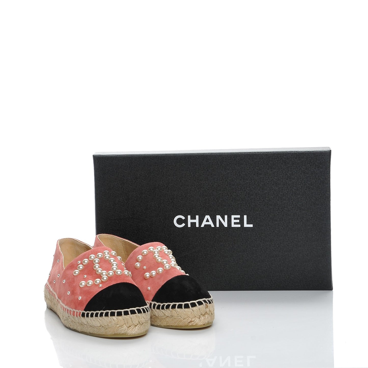 Suede Pearl CC Espadrilles 37 Pink