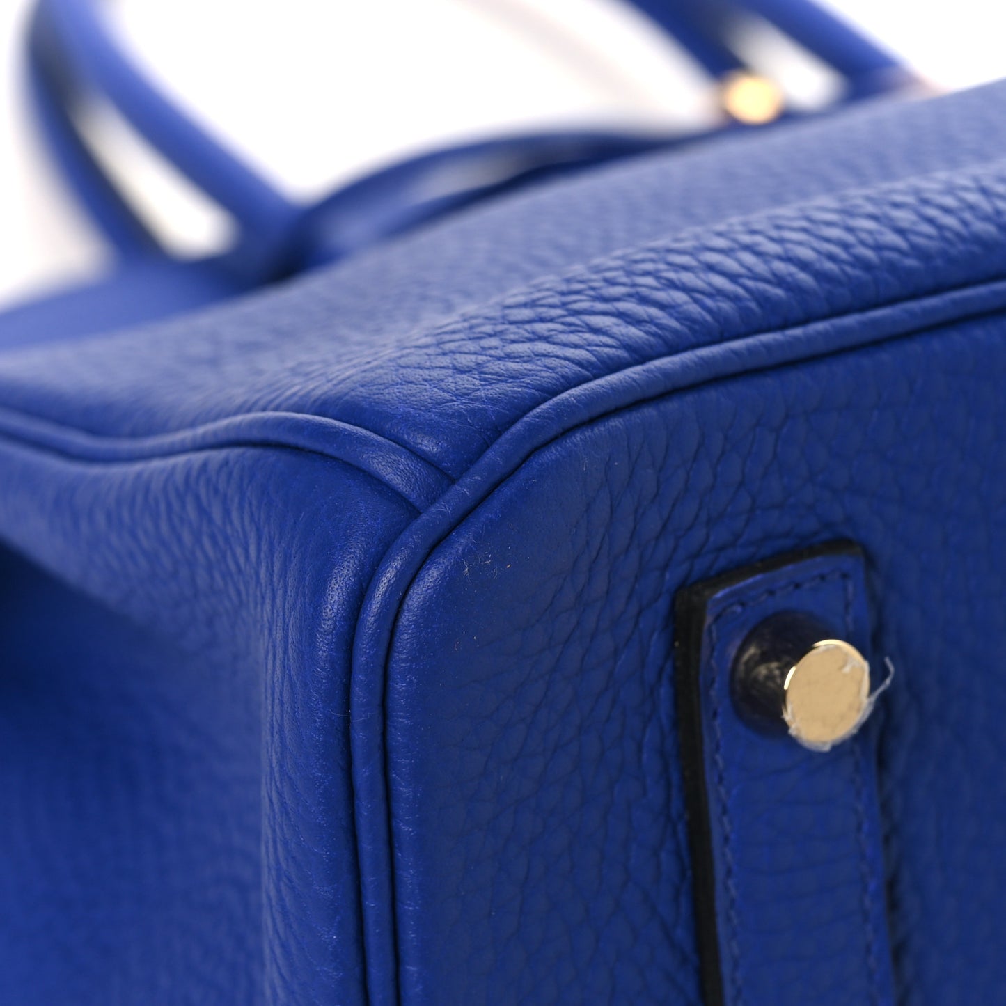 Taurillon Clemence Birkin 35 Bleu Electrique