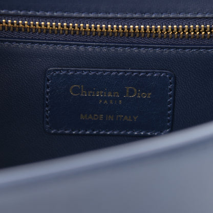 Christian Dior Shiny Crinkled Lambskin 30 Montaigne Flap Bag Indigo 5 of 11