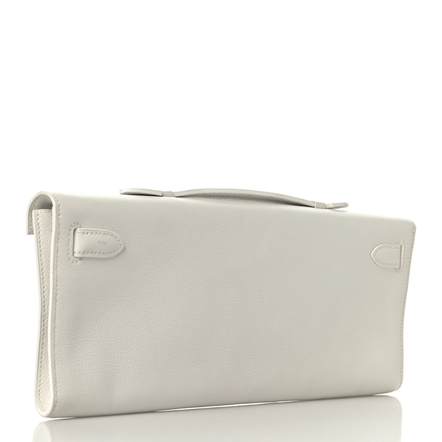 Swift Kelly Cut Clutch Pochette White