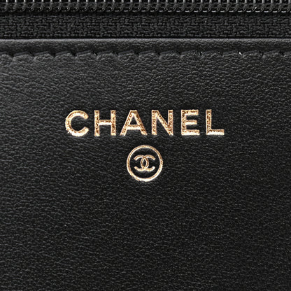 Chanel Caviar Quilted Boy Wallet On Chain WOC Black 6 of 12