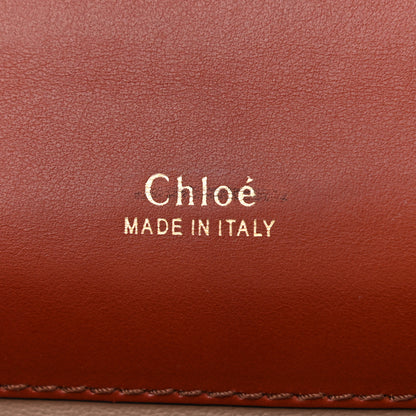 Chloe Shiny Goatskin Calfskin Mini Aby Chain Shoulder Bag Sepia Brown 6 of 8