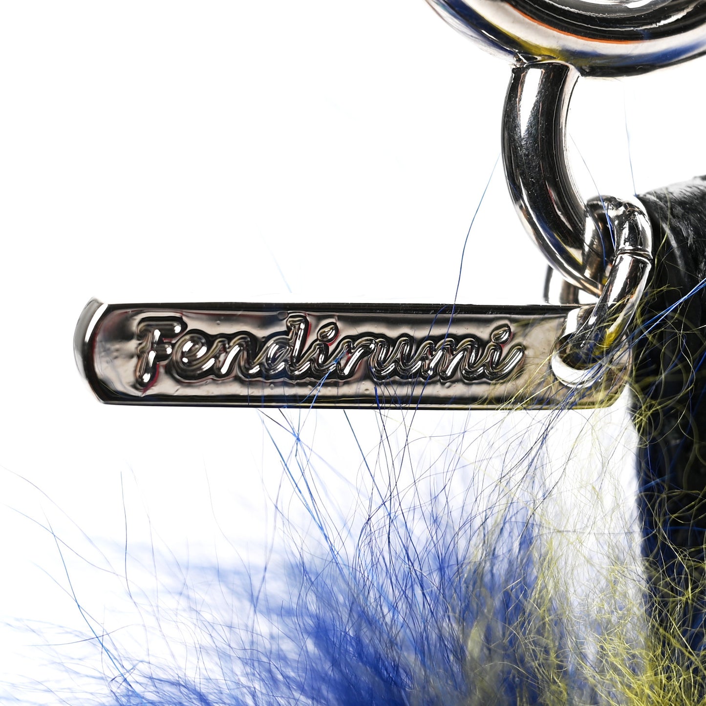 Mink Fur Fendirumi Bug-Kun Monster Bag Bug Charm Pacific Fluo Yellow