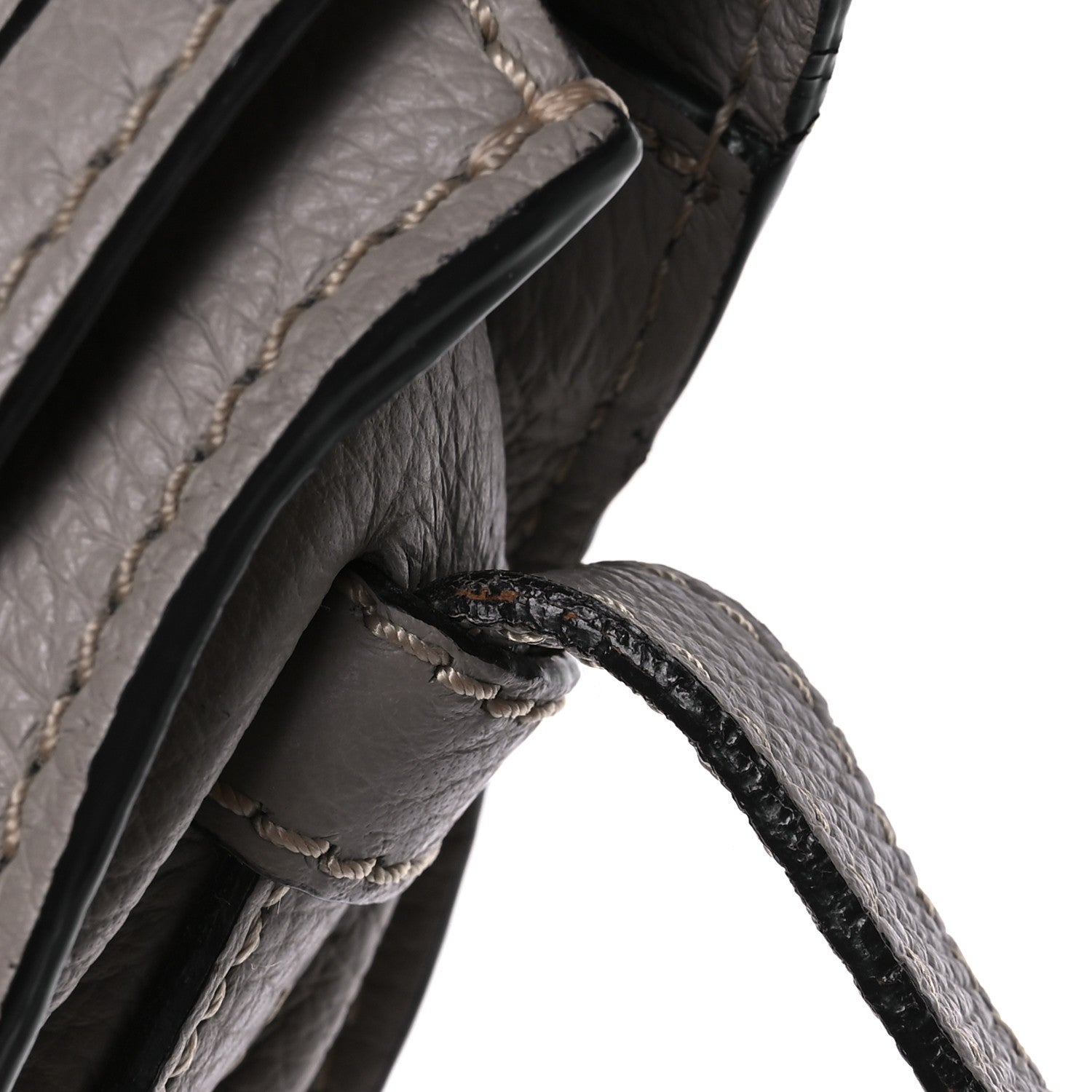 Chloe Grained Calfskin Small Marcie Saddle Bag Cashmere Grey 12 of 12