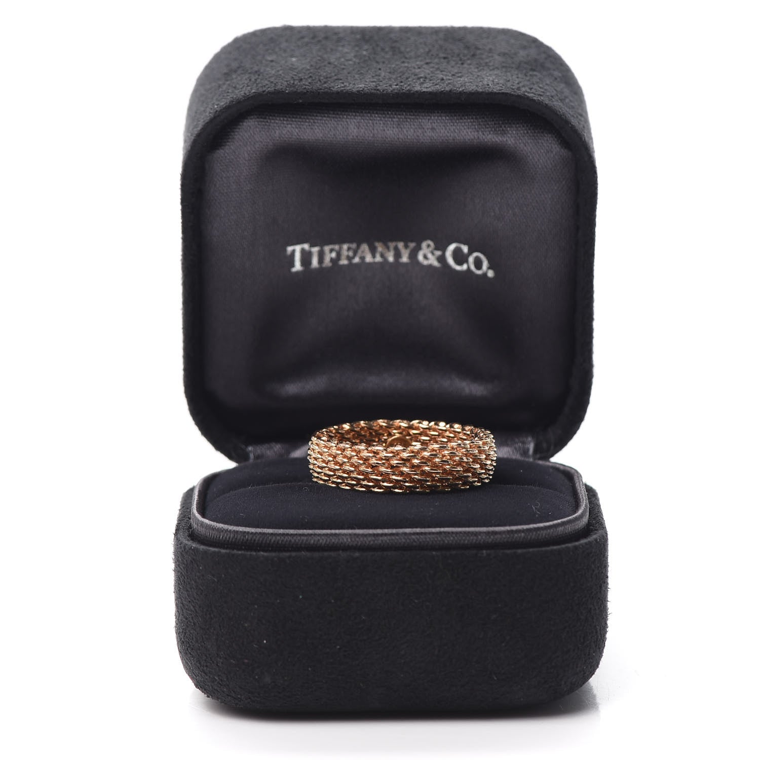 Tiffany 18K Rose Gold Somerset Mesh Ring 52 6 5 of 5