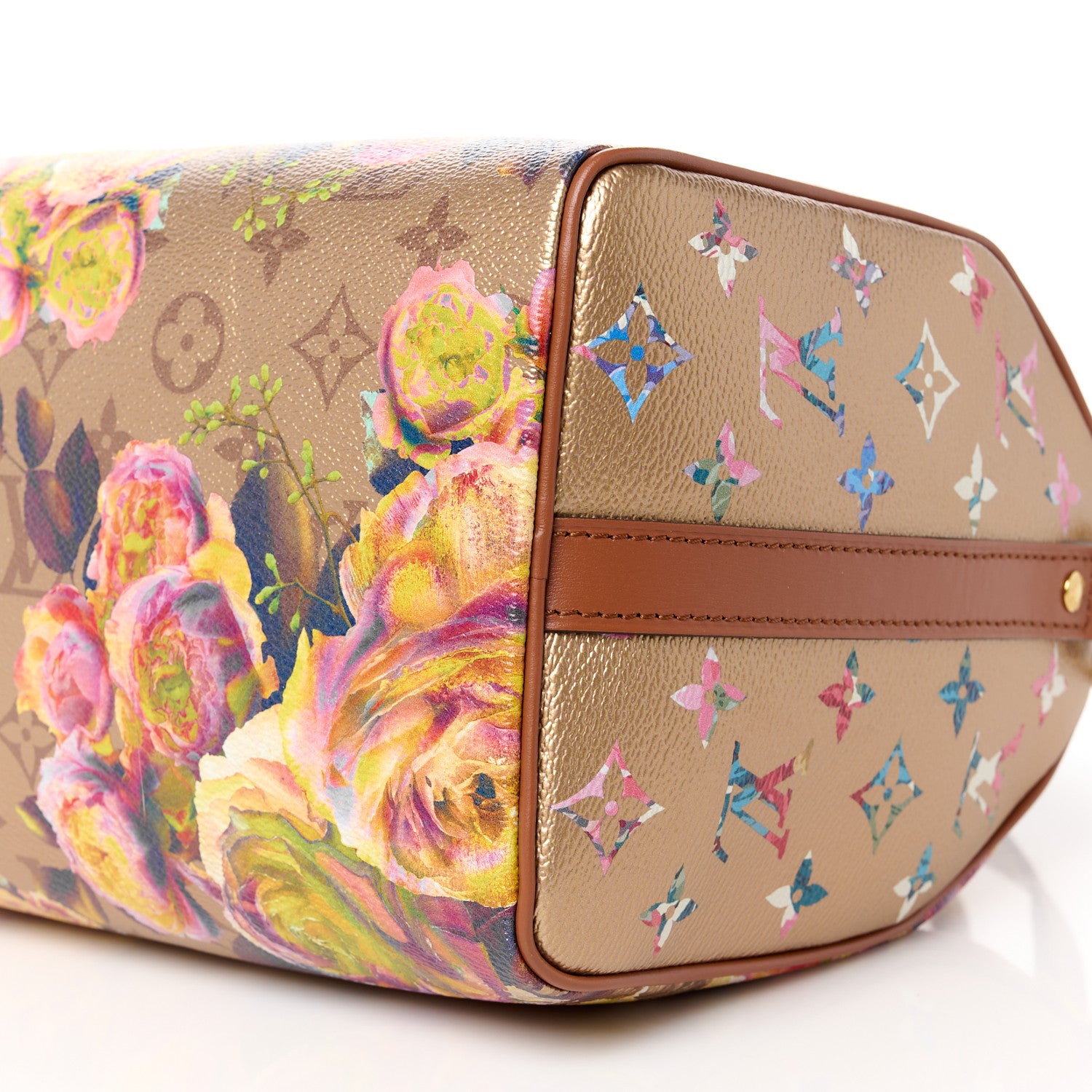 Louis Vuitton Metallic Monogram LV Garden Speedy Bandouliere 25 Gold 12 of 12