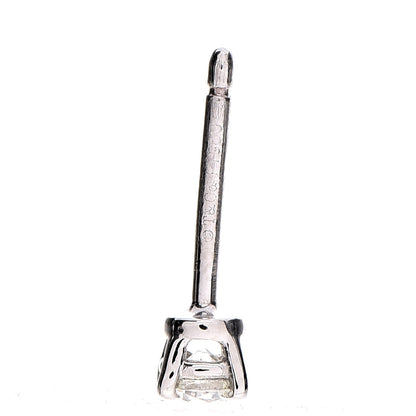 Tiffany Platinum Diamond .22ctw Solitaire Earrings 4 of 7