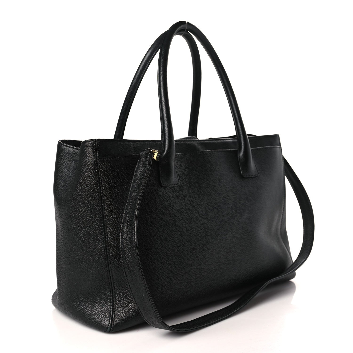 Chanel Calfskin Cerf Executive Shopper Tote Black 4 of 10